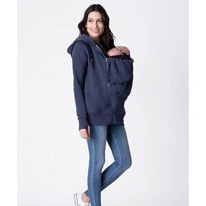 Seraphine Maternity & Nursing & Babywearing 3-in-1 Hoodie Navy